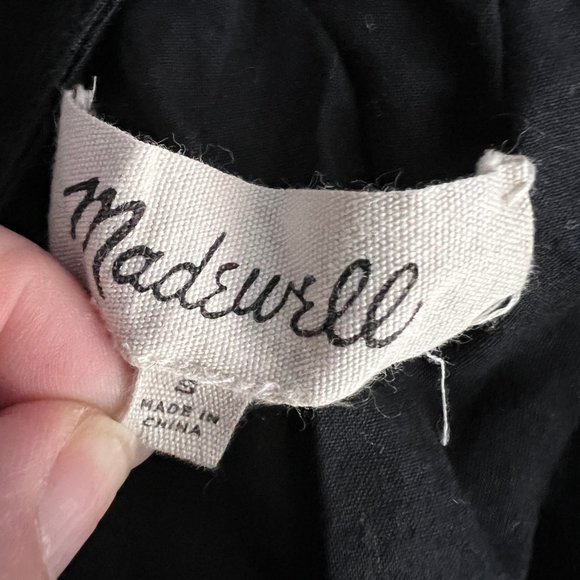 Madewell Embroidered Shift Dress with Tassel Trim Linen Cotton Womens Size Small - Picture 5 of 8